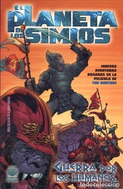 Portada ampliada de EL PLANETA DE LOS SIMIOS