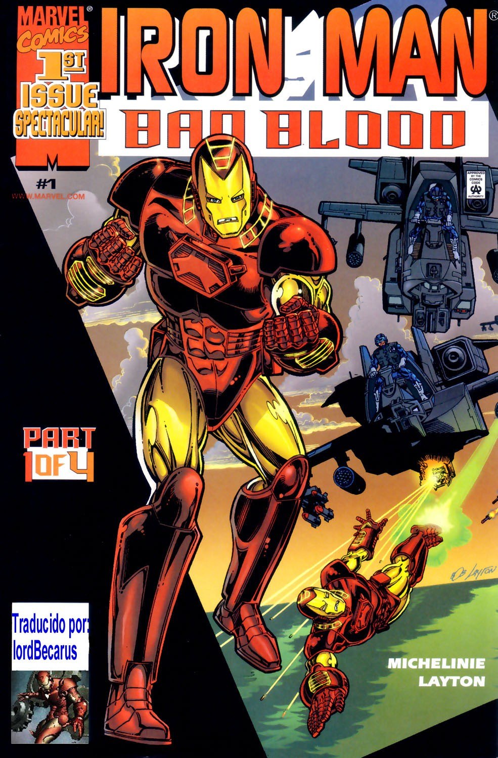 Portada ampliada de IRON MAN BAD BLOOD
