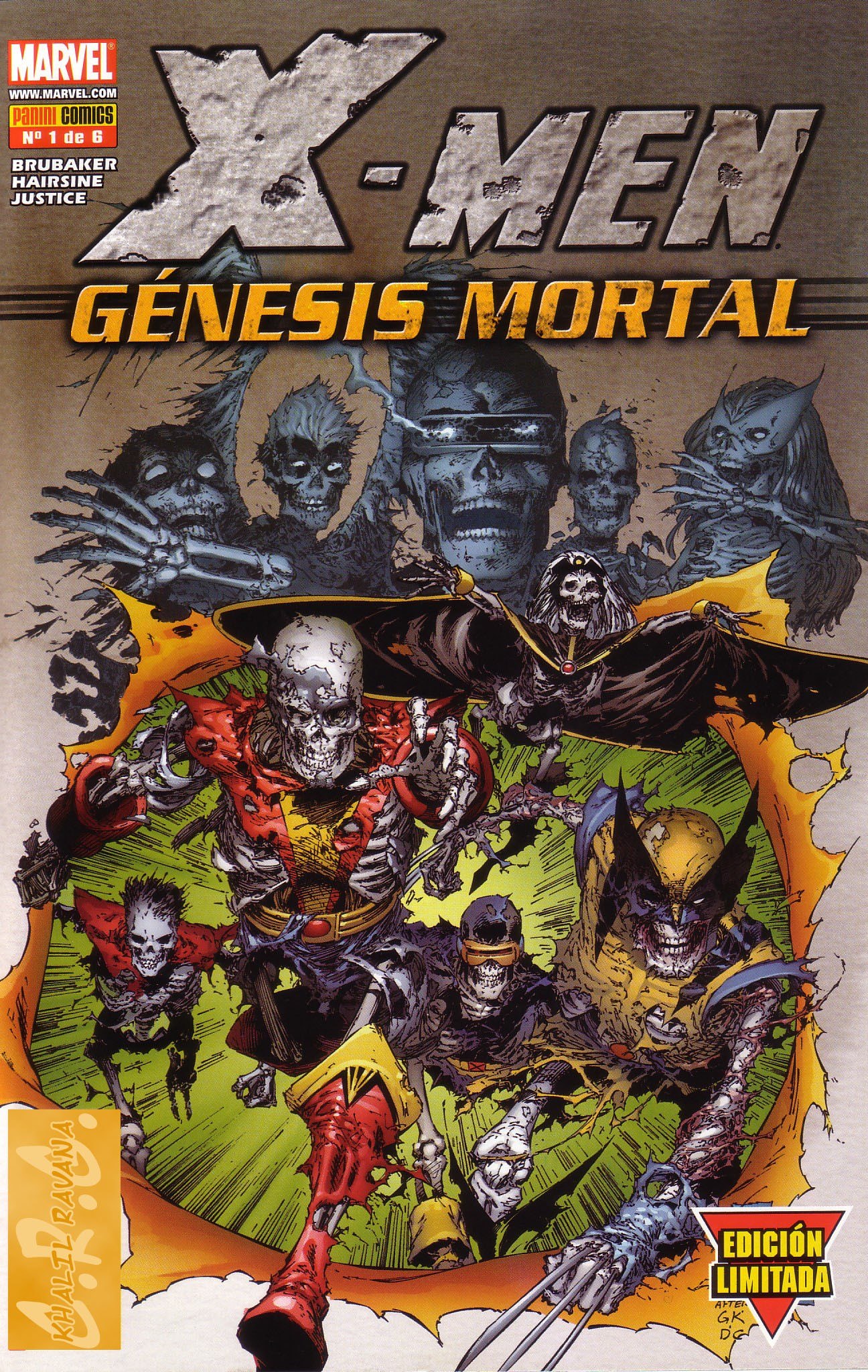 Portada ampliada de X-MEN GÉNESIS MORTAL