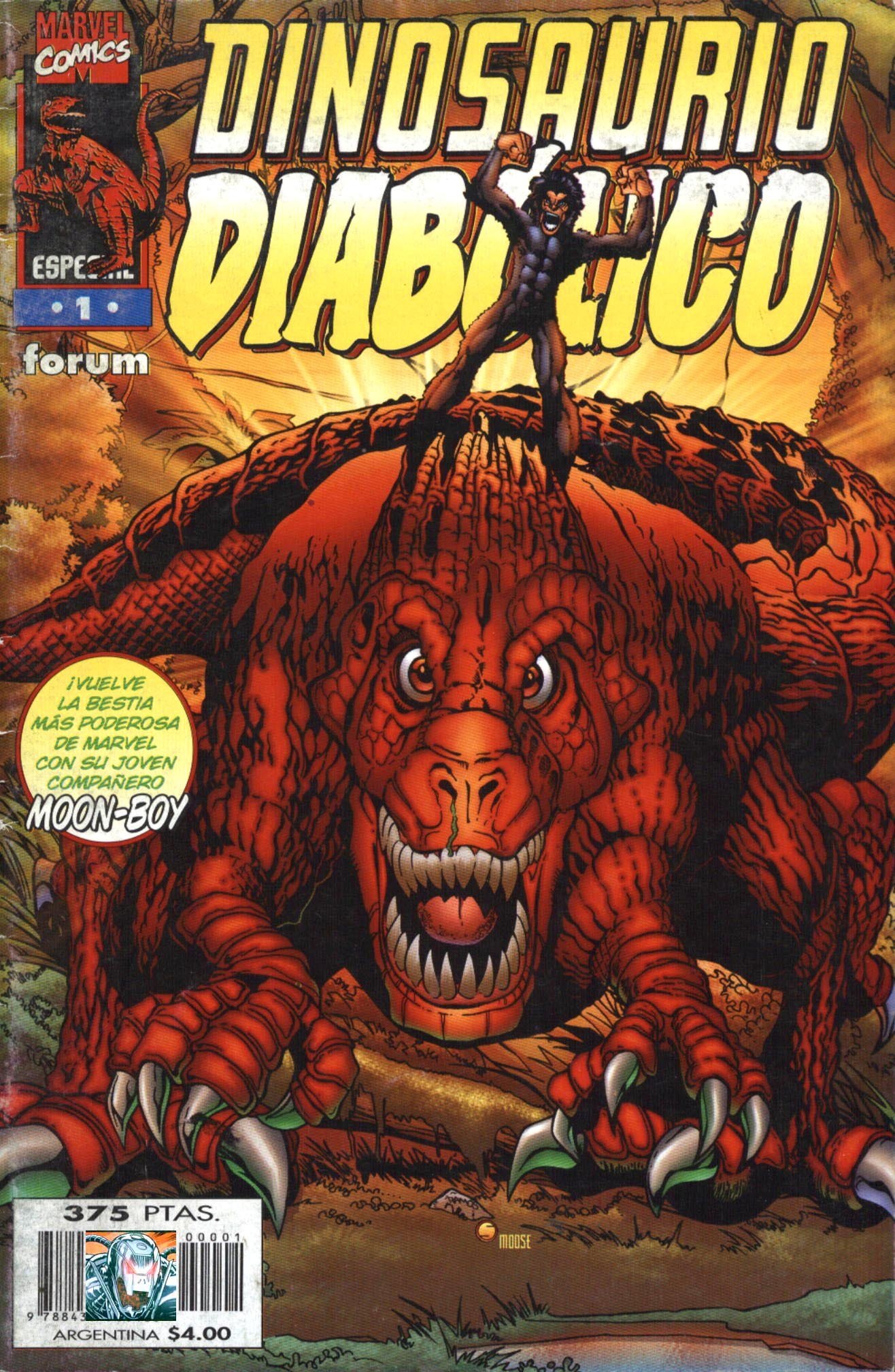 Portada ampliada de DINOSAURIO DIABOLICO