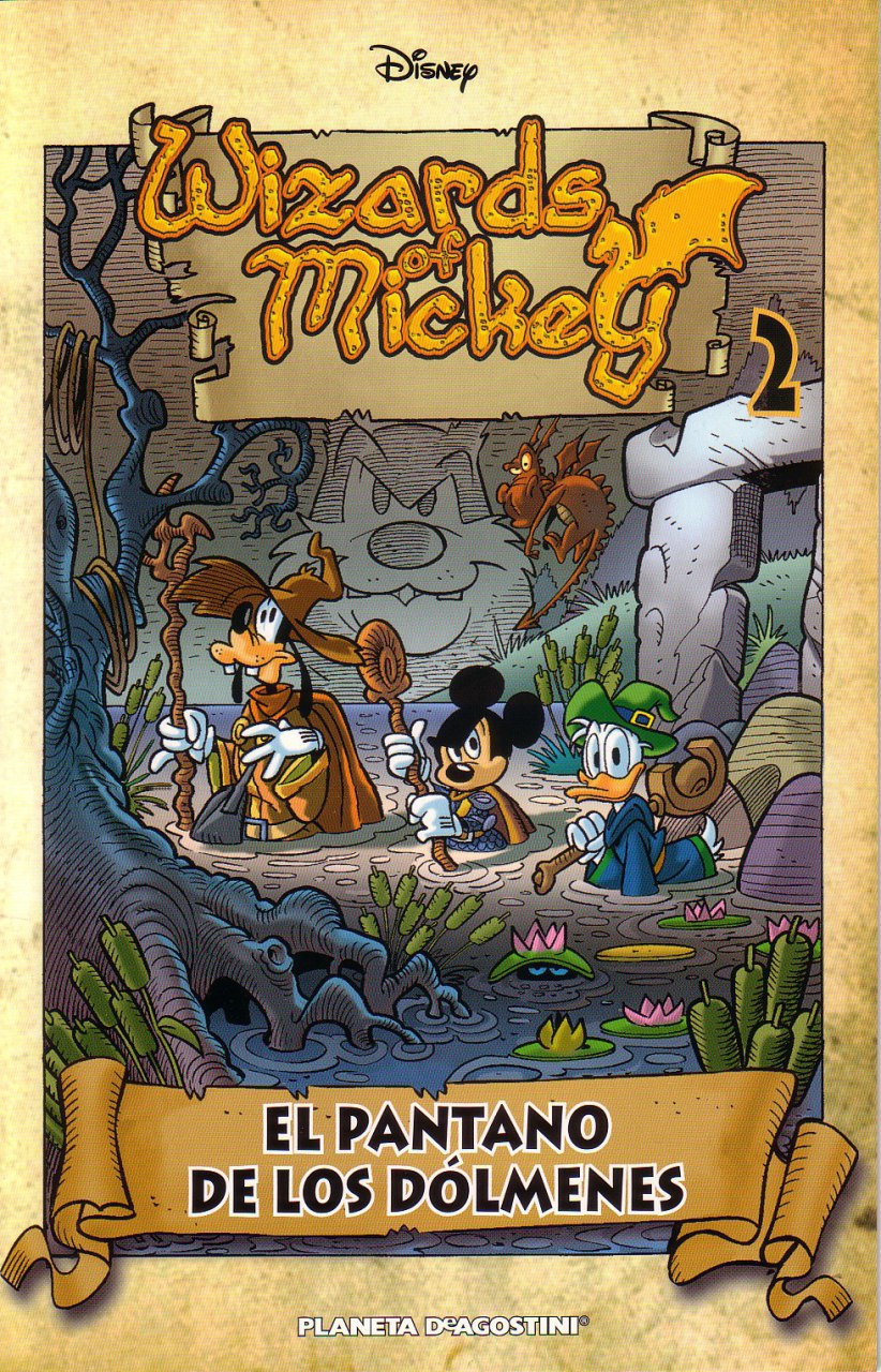 Portada ampliada de Wizards Mickey 2 El pantano de los dolmenes