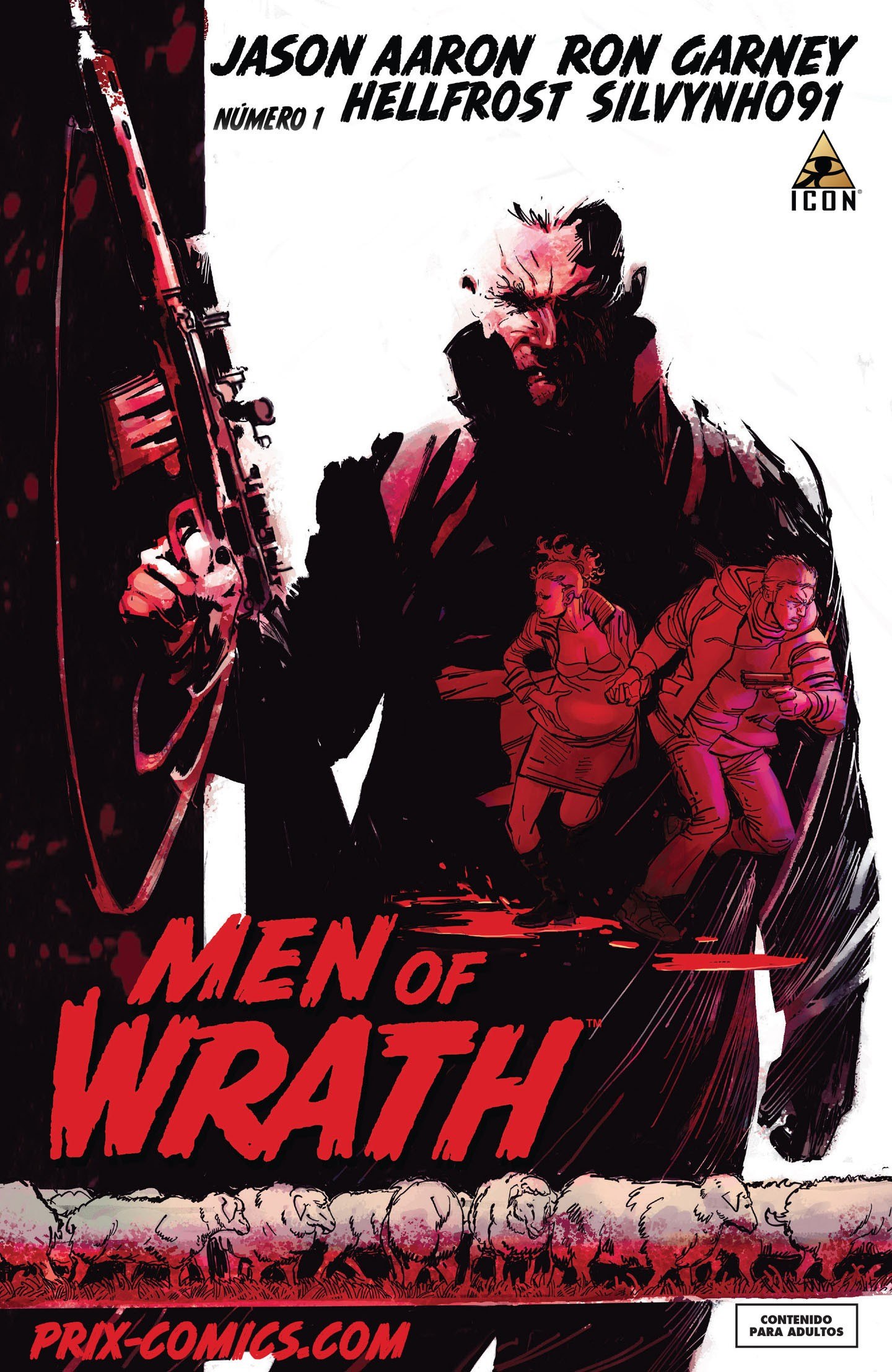 Portada ampliada de Men Of Wrath (de Jason Aaaron y Ron Garney)(Ed.Icon)(2014)