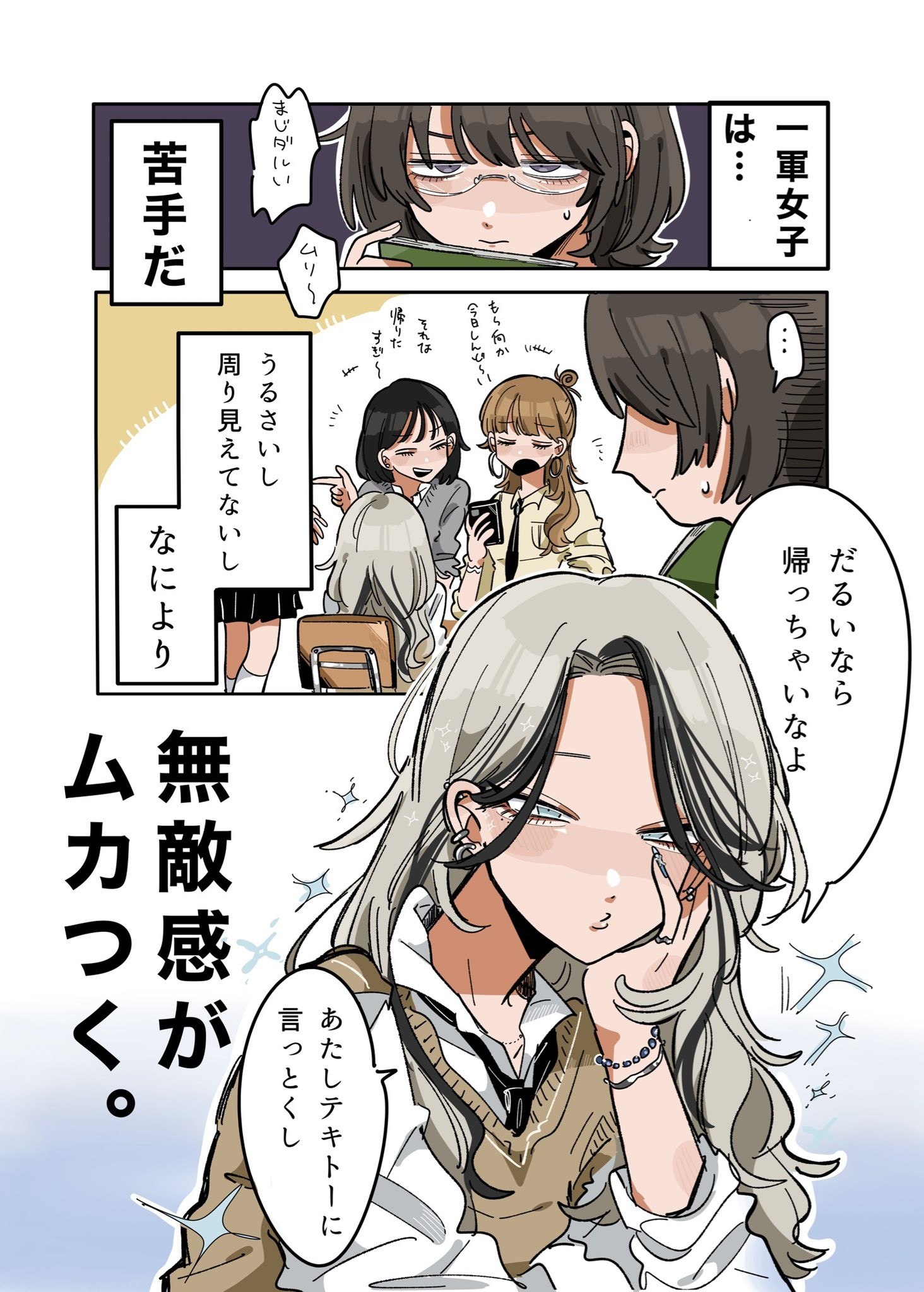 Portada ampliada de Toku no Takasa ga Afure Deru Ikemen Gyaru no Hanashi