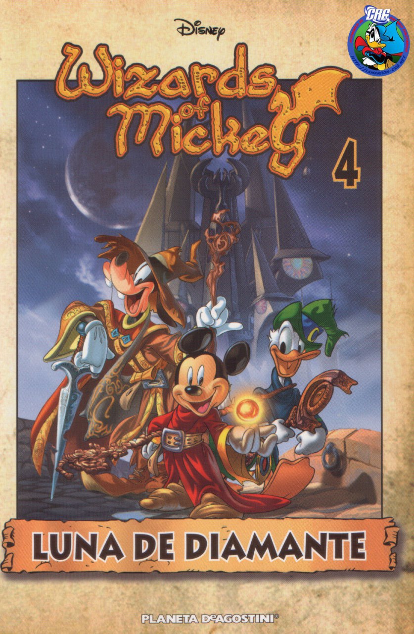 Portada ampliada de Wizards of Mickey 4: Luna de Diamante