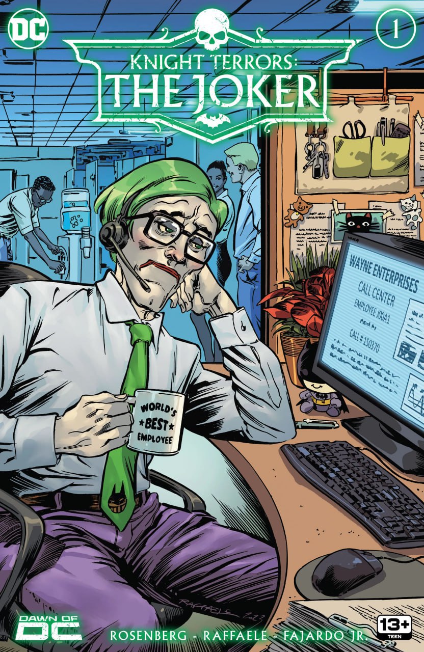 Portada ampliada de Knight Terrors: The Joker