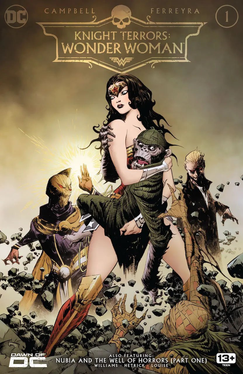 Portada ampliada de Knight Terrors Wonder Woman
