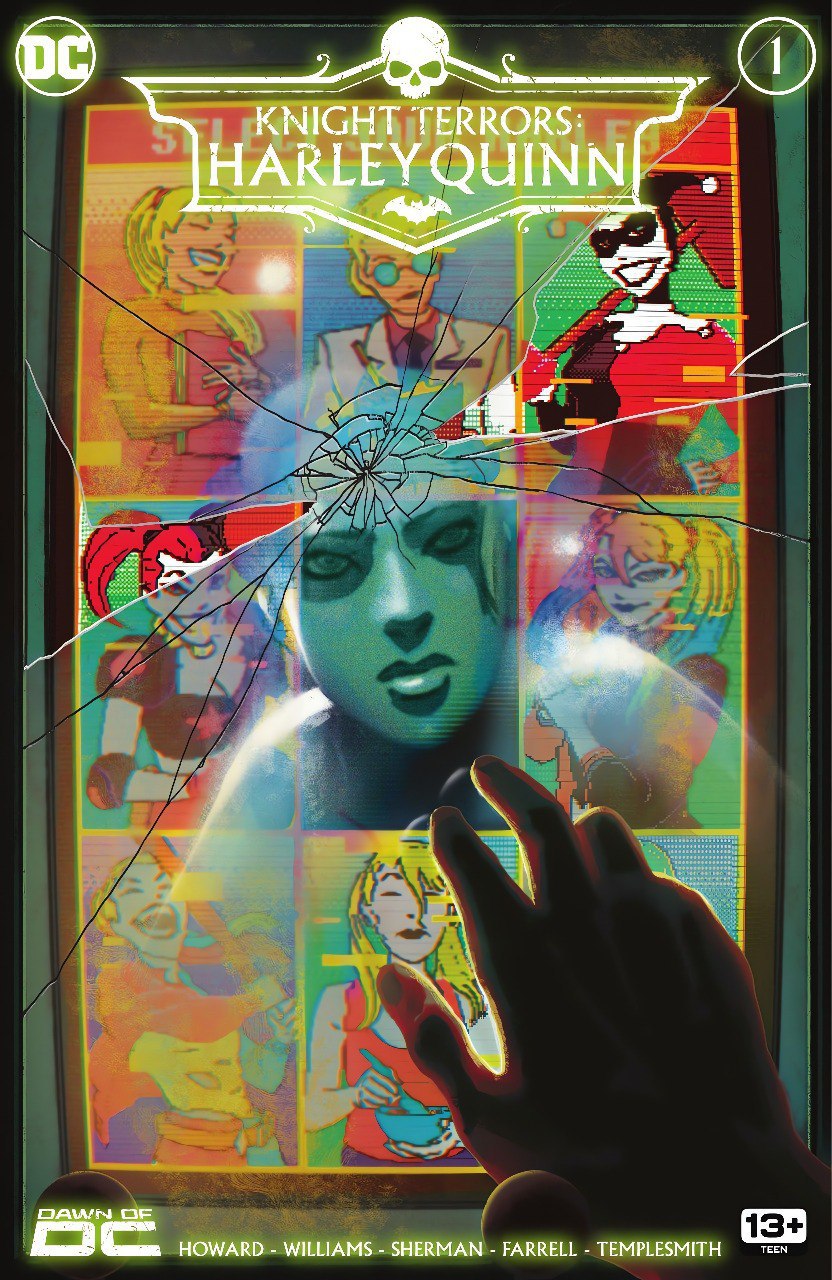 Portada ampliada de Knight Terrors Harley Quinn