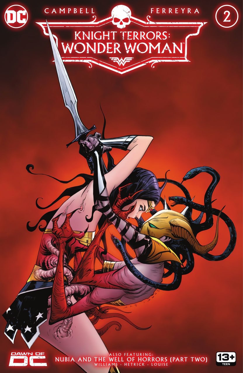 Portada ampliada de Knight Terrors: Wonder Woman