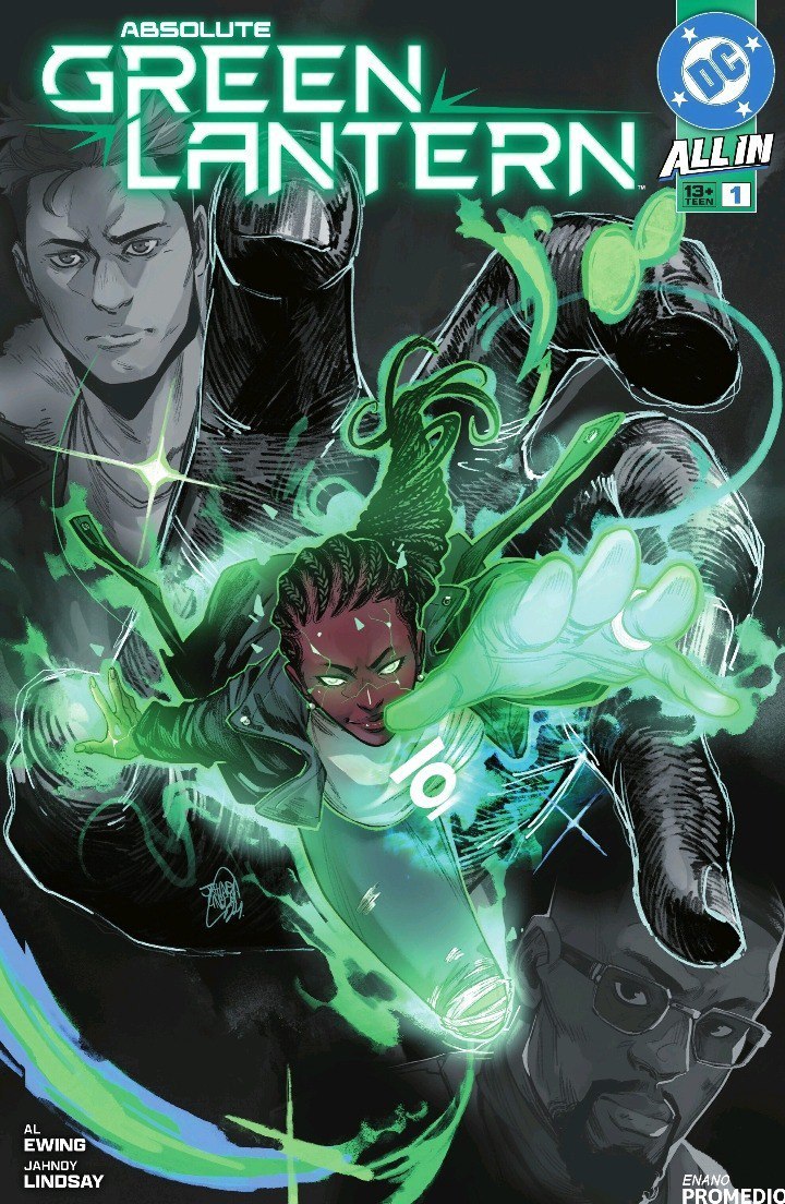 Portada ampliada de ABSOLUTE GREEN LANTERN ALL IN #
