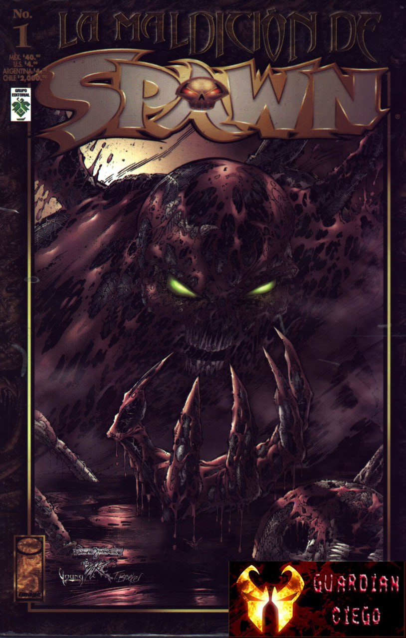 Portada ampliada de La maldición de Spawn