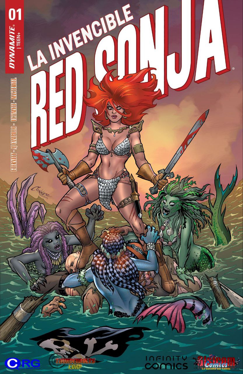 Portada ampliada de LA INVENCIBLE RED SONJA