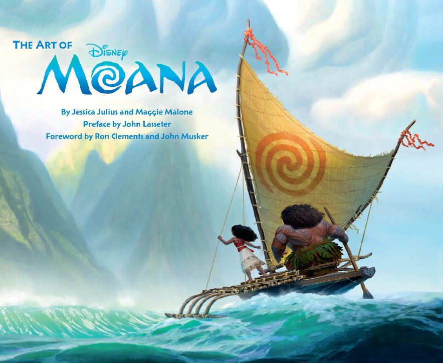 Portada ampliada de THE ART OF Disney MOANA