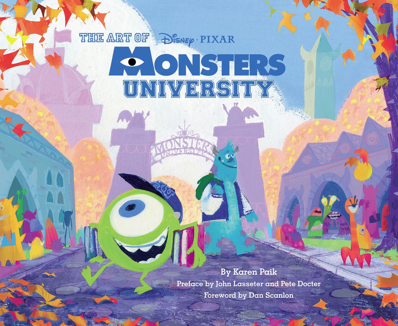 Portada ampliada de THE ART OF Disney PIXAR MONSTERS UNIVERSITY