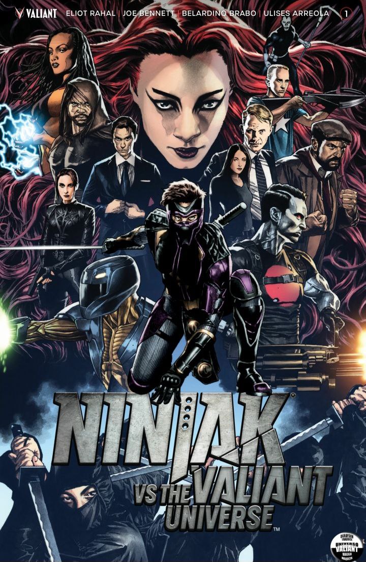 Portada ampliada de Ninjak vs the Valiant Universe