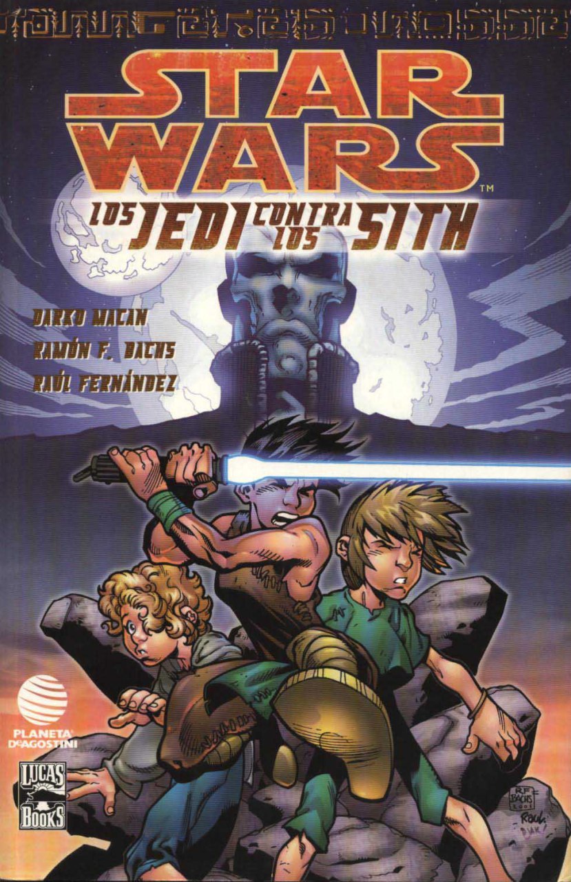 Portada ampliada de STAR WARS LOS JEDI CONTRA LOS SITH