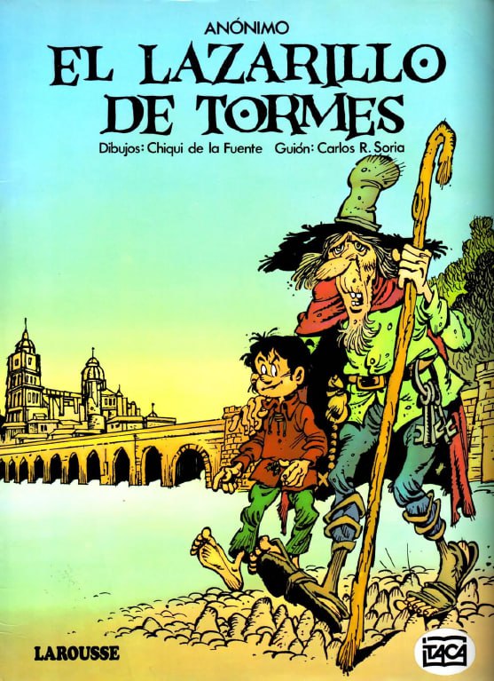 Portada ampliada de EL LAZARILLO DE TORMES