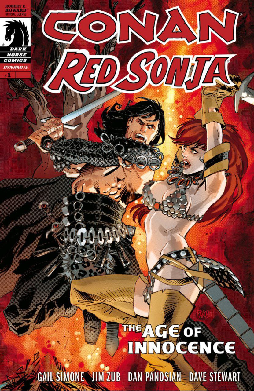 Portada ampliada de Conan Red Sonja