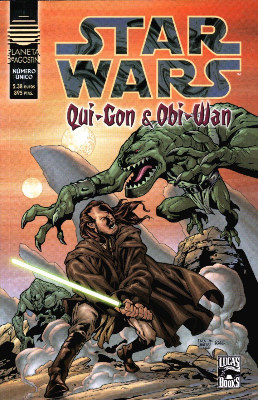 Portada ampliada de STAR WARS Qui-Gon & Obi-Wan