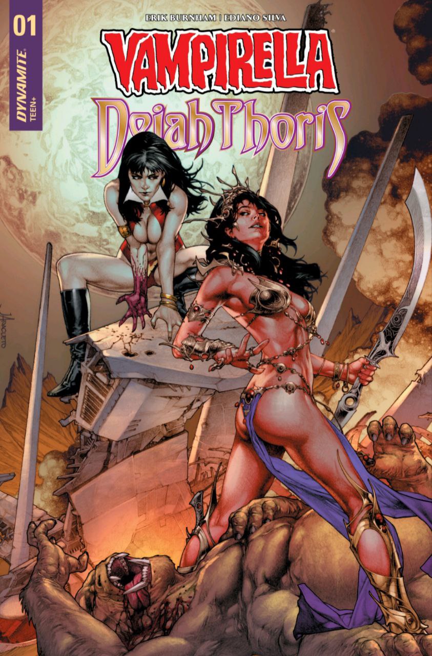Portada ampliada de VAMPIRELLA vs DEATH THORIS