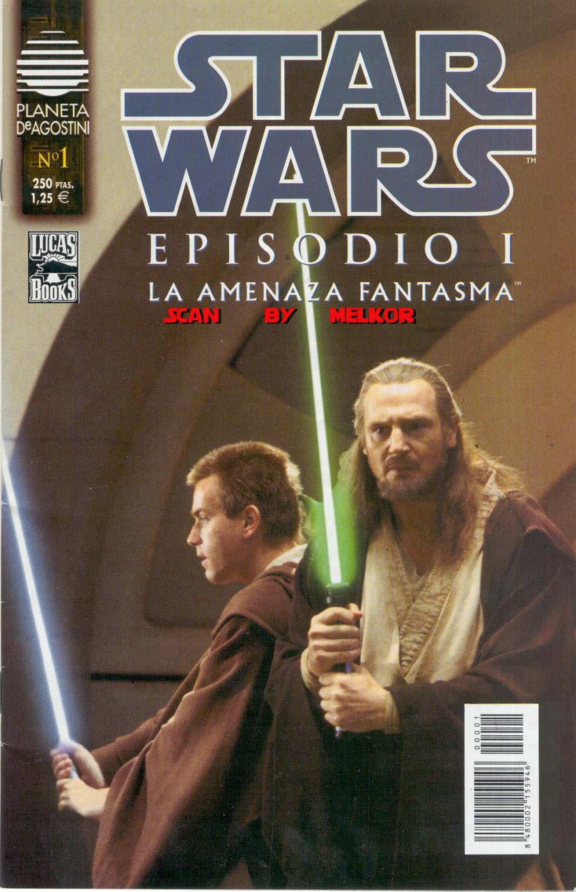 Portada ampliada de STAR WARS EPISODIO I LA AMENAZA FANTASMA