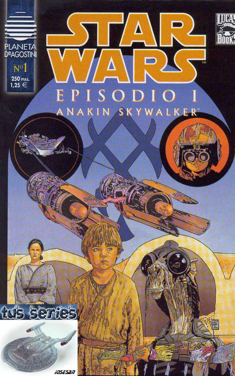 Portada ampliada de STAR WARS EPISODIO I ANAKIN SKYWALKER