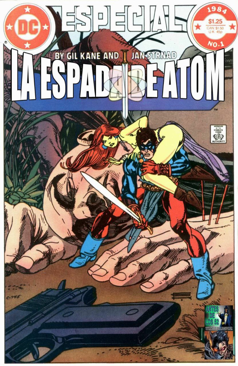 Portada ampliada de LA ESPADA DE ATOM
