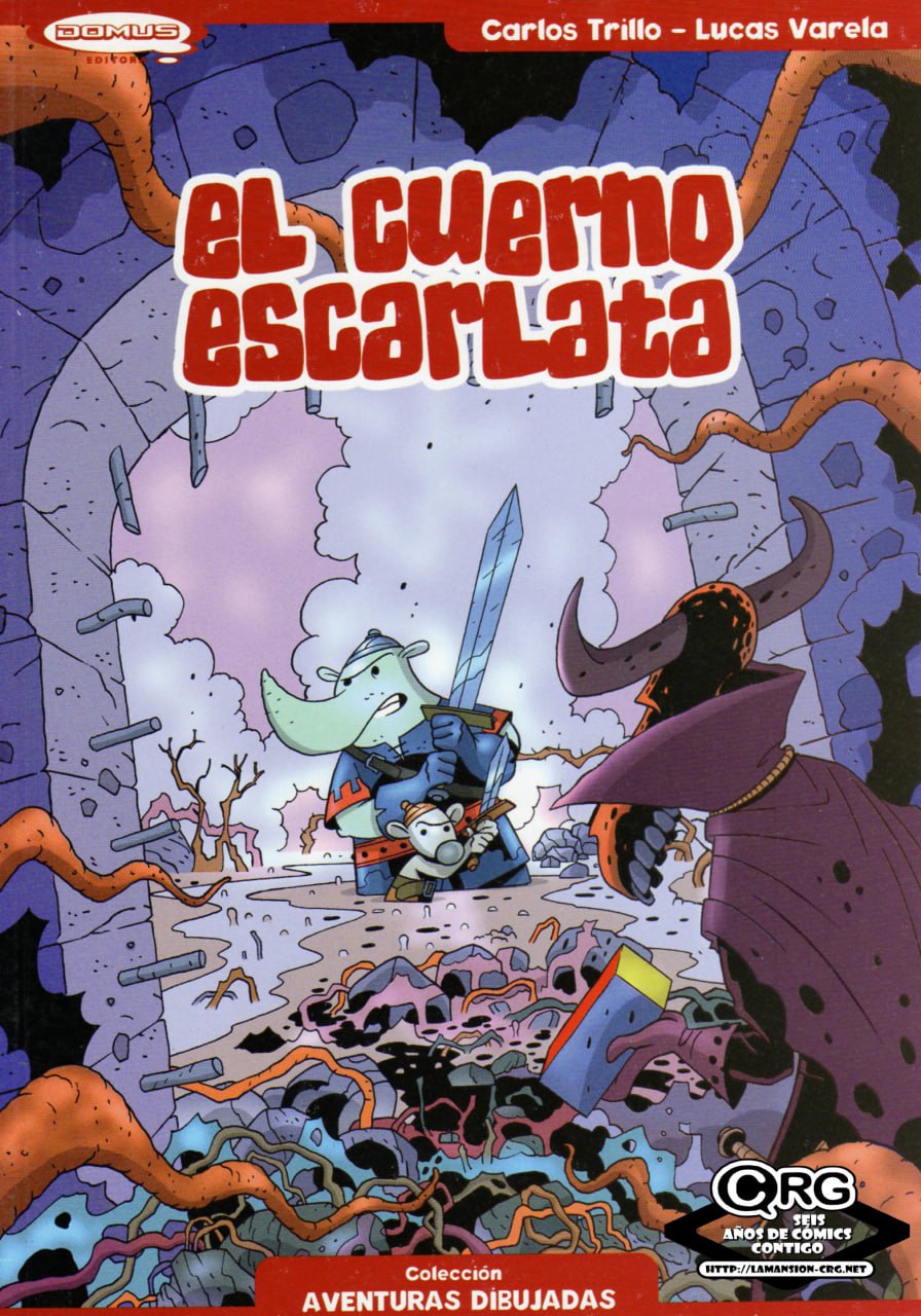Portada ampliada de el cuerno escarlata