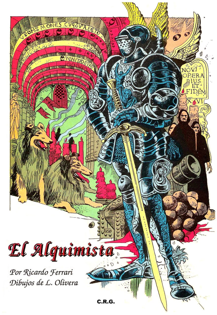 Portada ampliada de El Alquimista