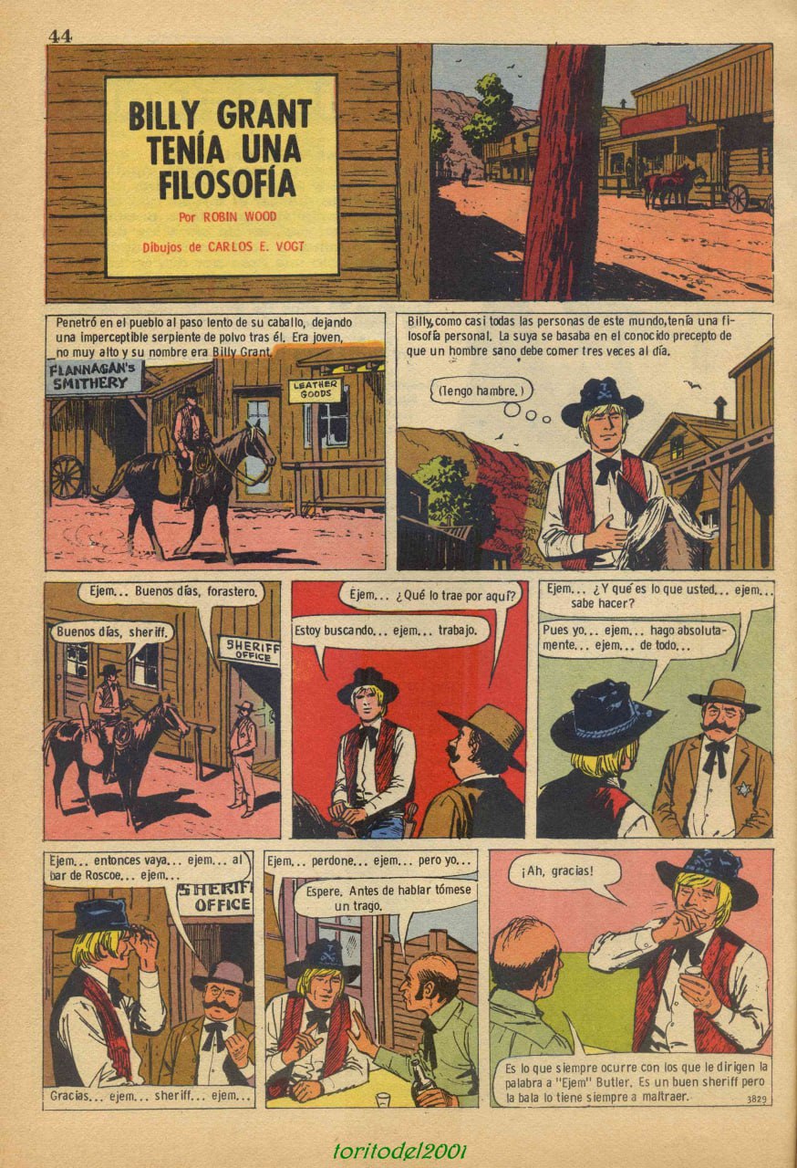 Portada ampliada de BILLY GRANT TENÍA UNA FILOSOFÍA