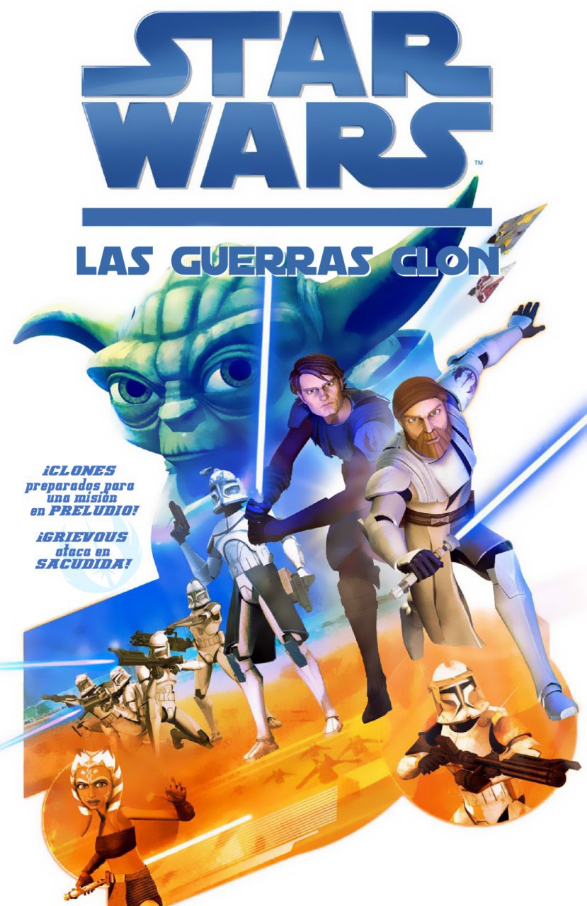 Portada ampliada de STAR WARS LAS GUERRAS CLON