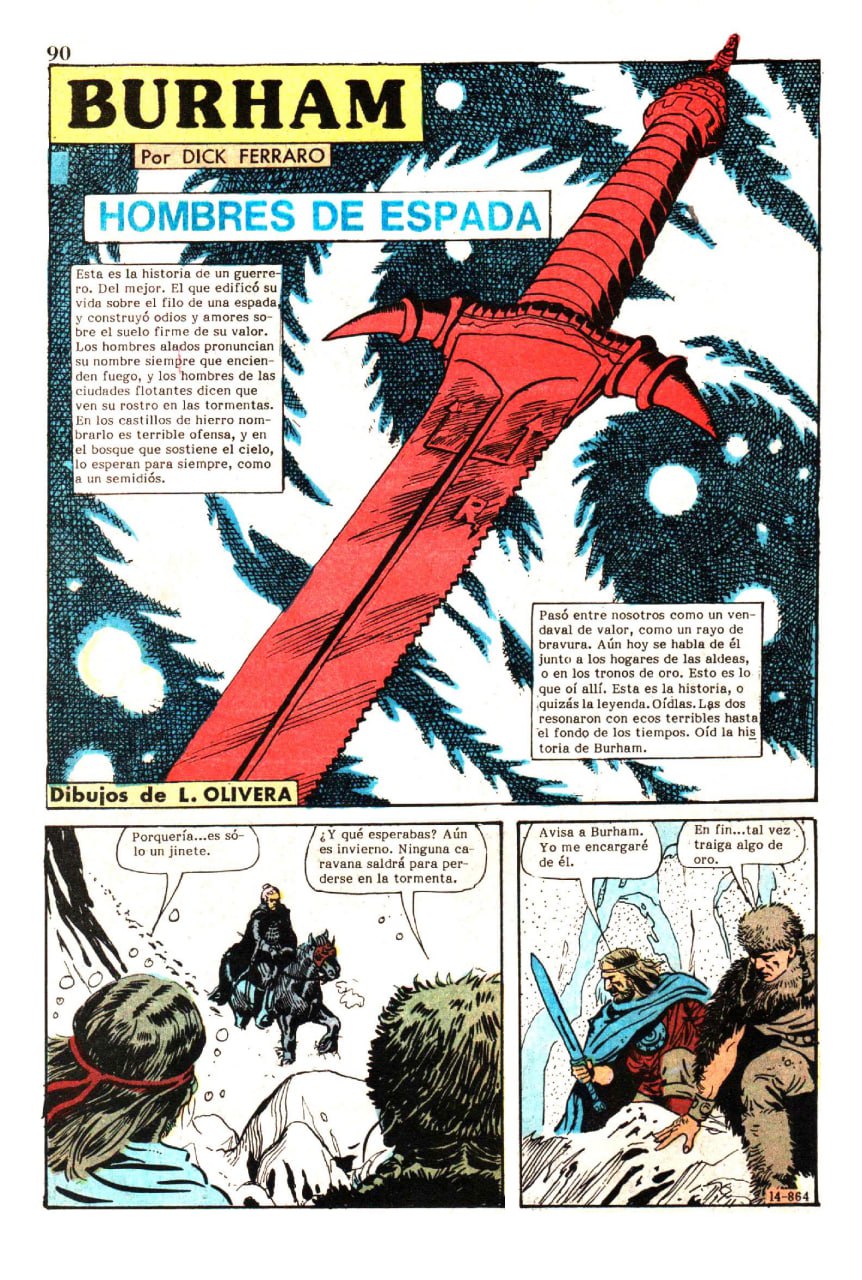 Portada ampliada de HOMBRES DE ESPADA