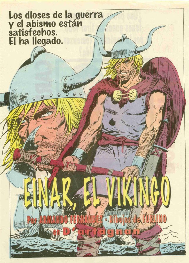 Portada ampliada de Einar, el Vikingo