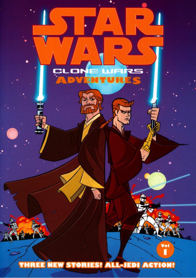 Portada ampliada de STAR WARS CLONE WARS ADVENTURES