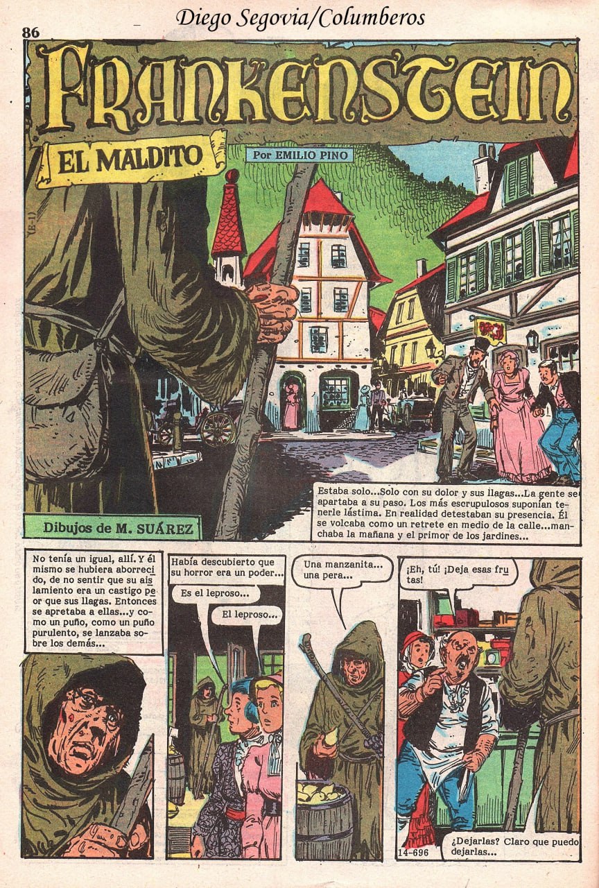 Portada ampliada de Frankenstein El Maldito