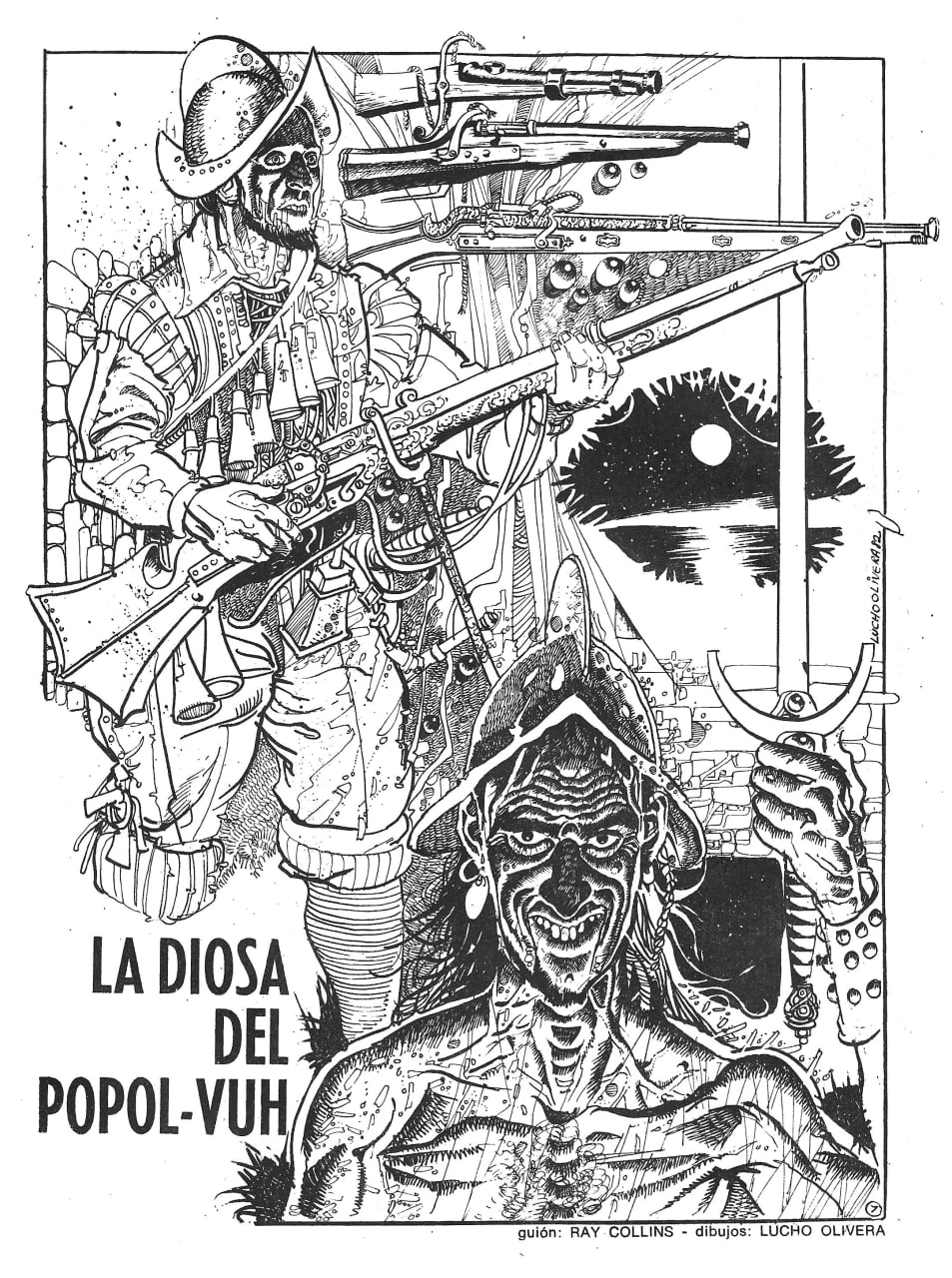 Portada ampliada de LA DIOSA DEL POPOL-VUH