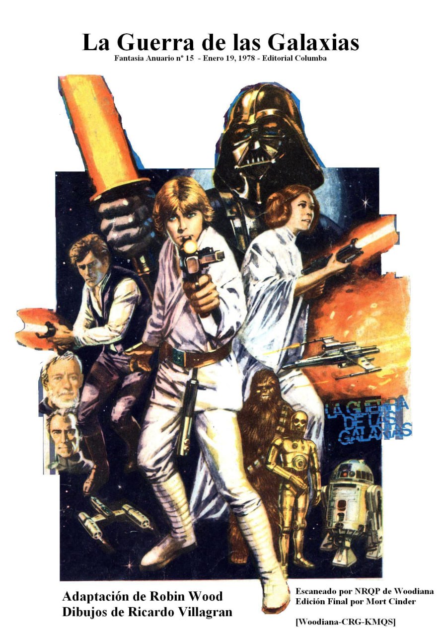 Portada ampliada de La Guerra de las Galaxias