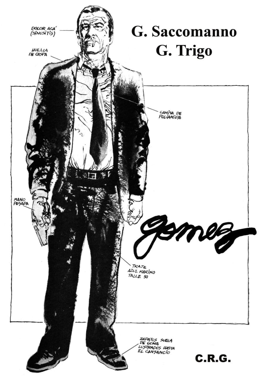 Portada ampliada de Gómez (Saccomanno & Trigo)