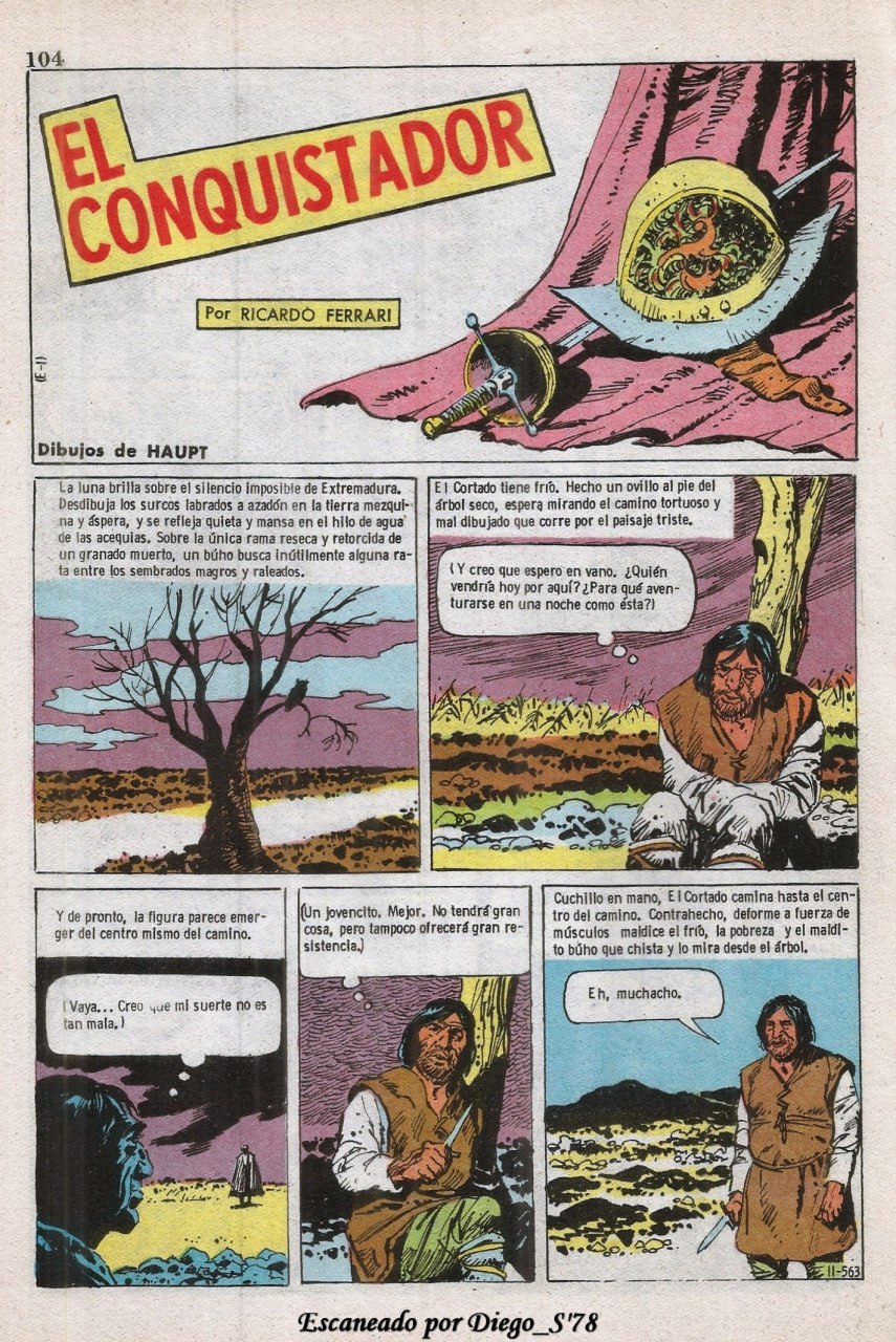 Portada ampliada de EL CONQUISTADOR