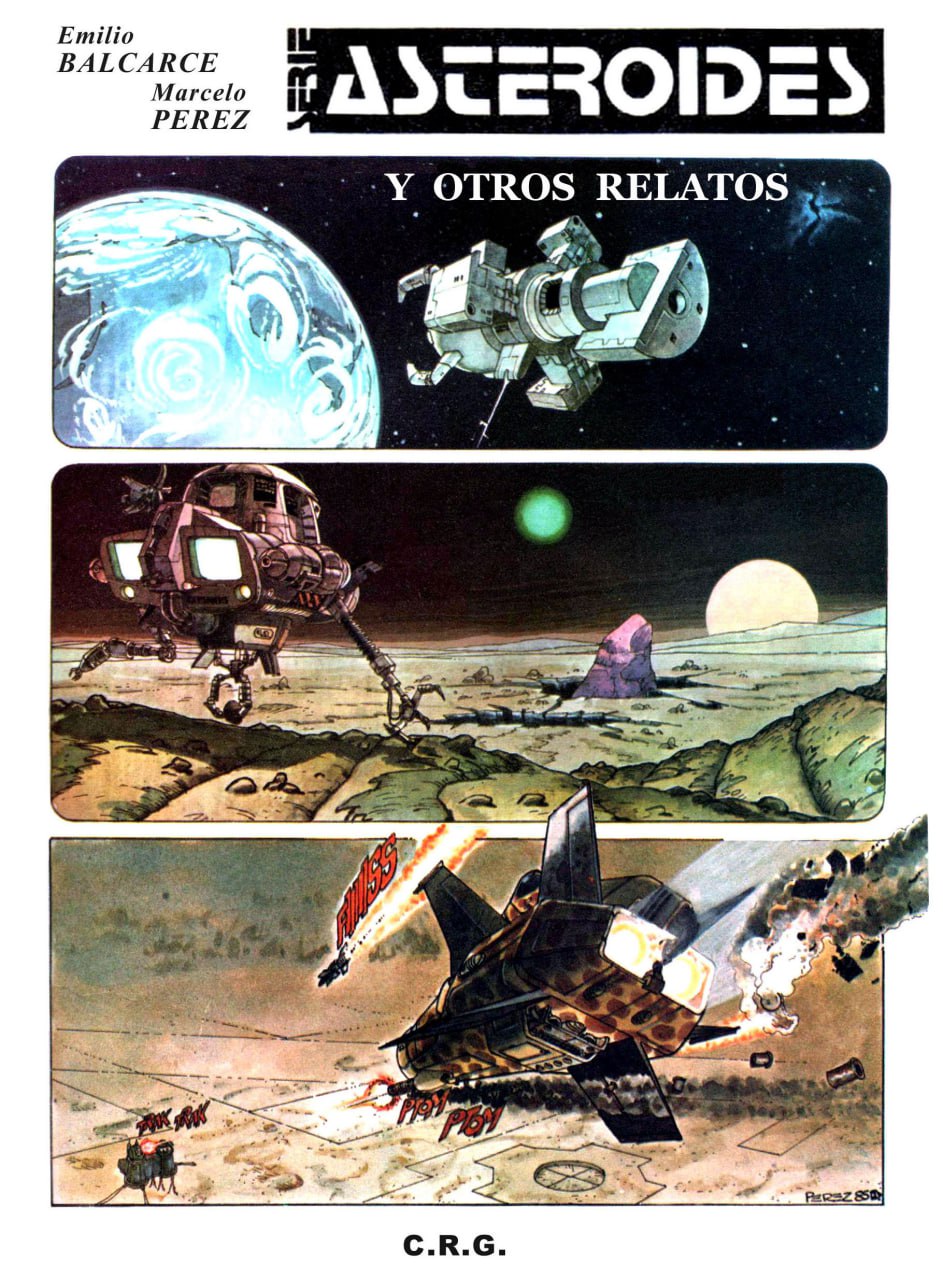 Portada ampliada de Asteroides y otros relatos