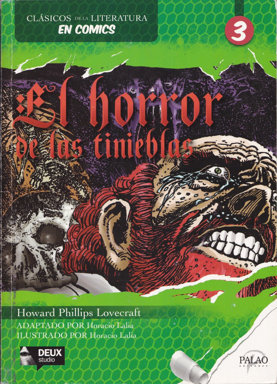 Portada ampliada de El horror de las tinieblas