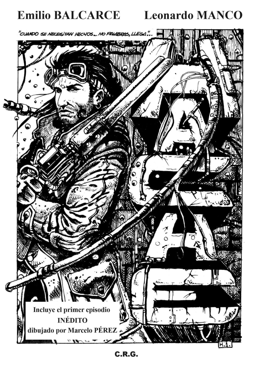 Portada ampliada de Hache (Balcarce & Pérez & Manco)