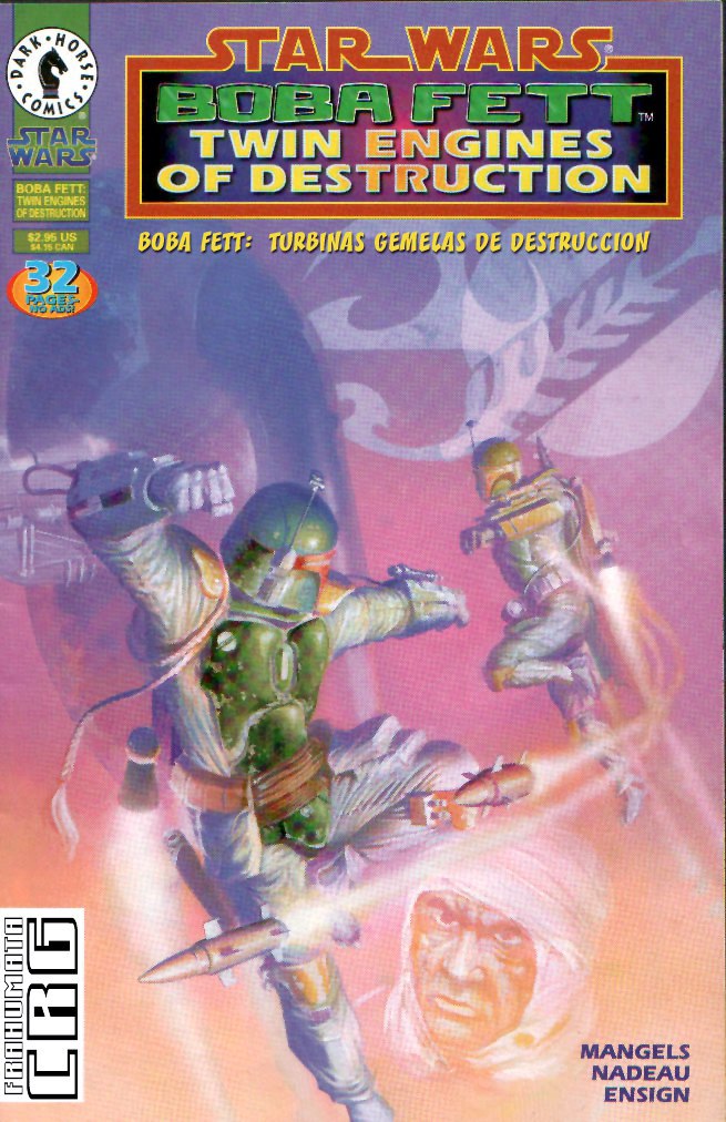 Portada ampliada de STAR WARS BOBA FETT TWIN ENGINES OF DESTRUCTION