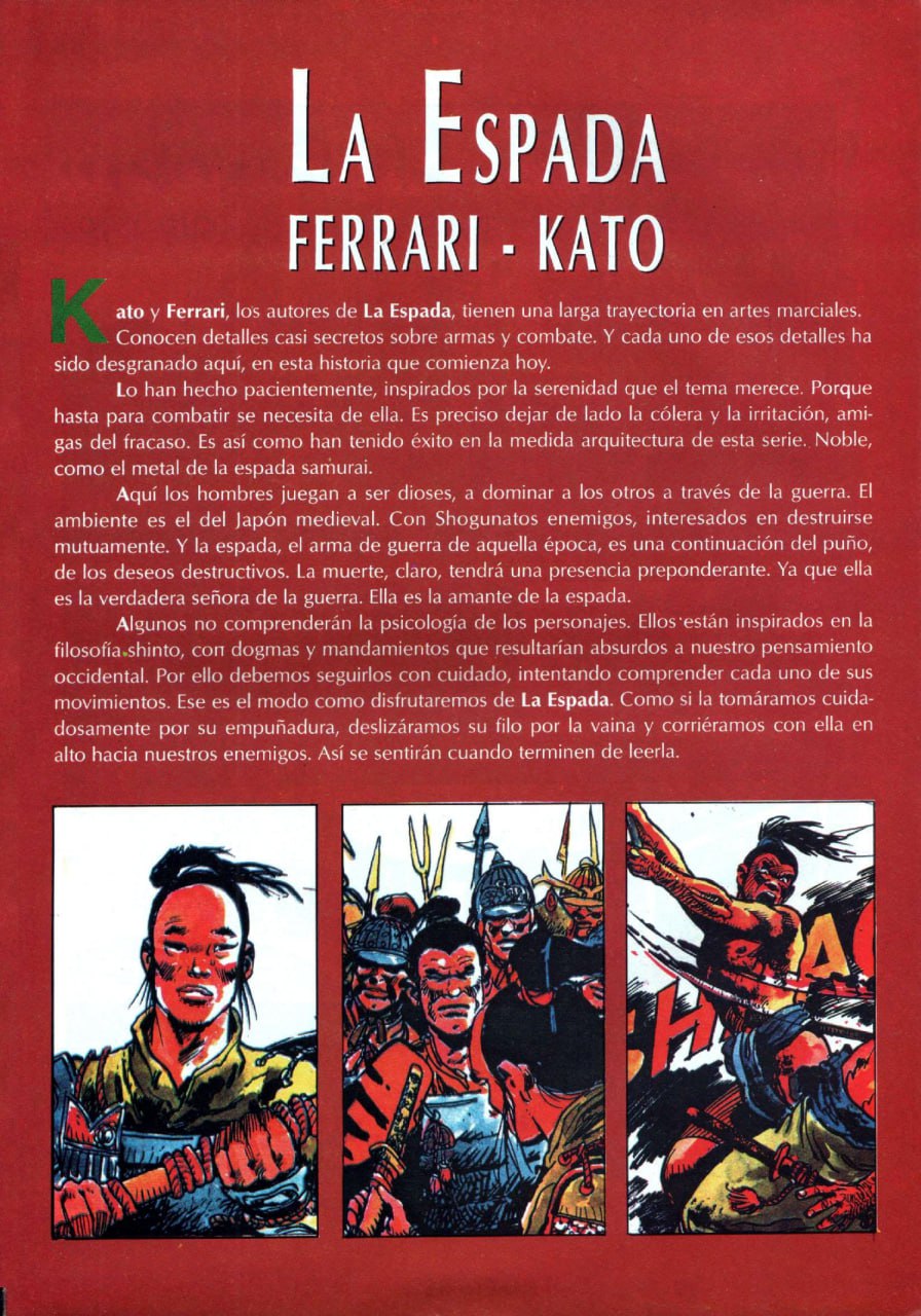 Portada ampliada de La Espada