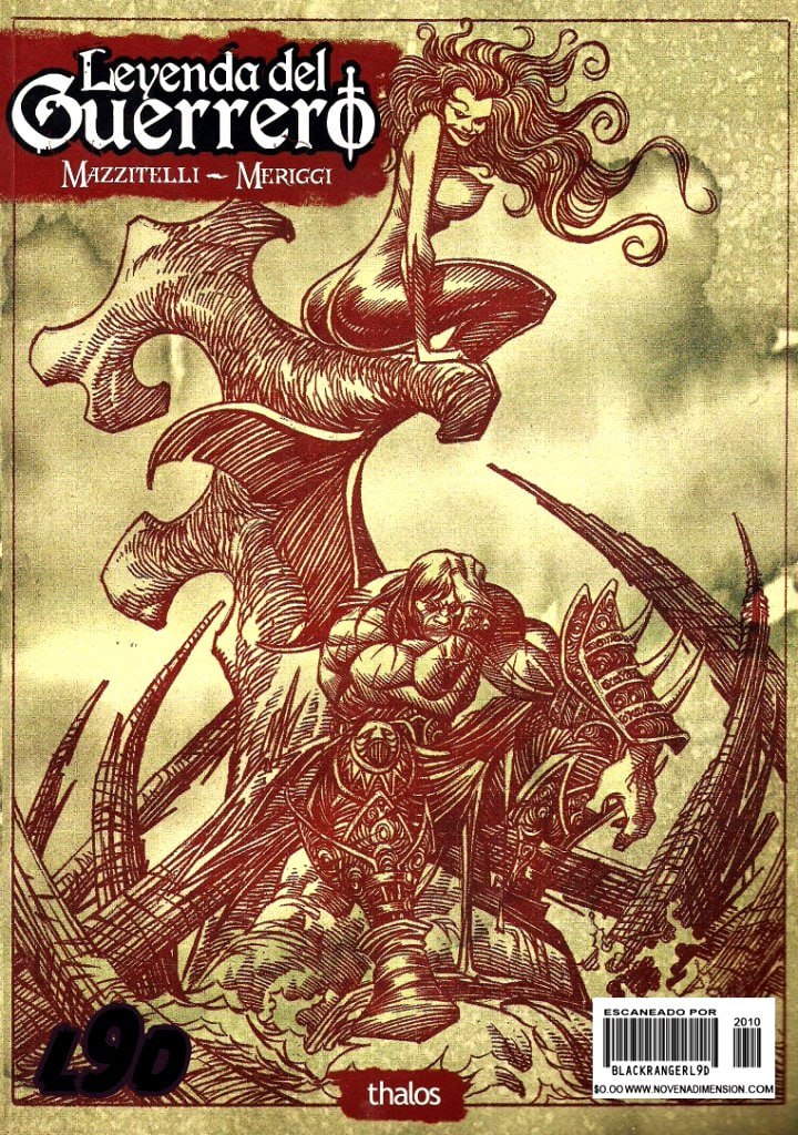 Portada ampliada de Levenda del Guerreo