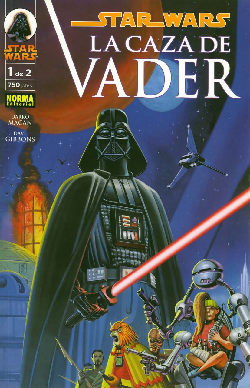 Portada ampliada de STAR WARS LA CAZA DE VADER