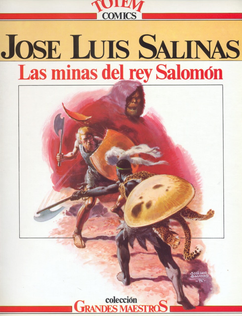 Portada ampliada de Las minas del rey Salomón