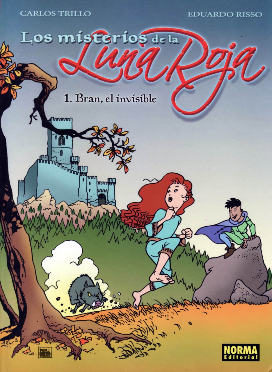 Portada ampliada de Los misterios de la Luna Roja
