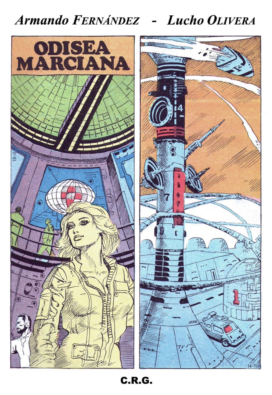 Portada ampliada de ODISEA MARCIANA