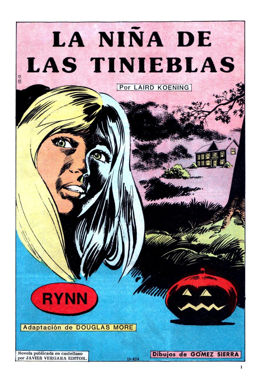 Portada ampliada de LA NIÑA DE LAS TINIEBLAS