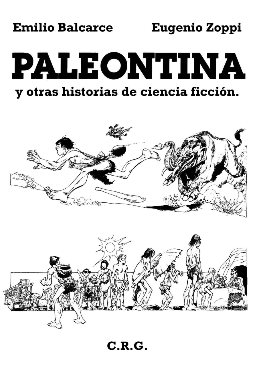 Portada ampliada de PALEONTINA y otras historias de ciencia ficción.